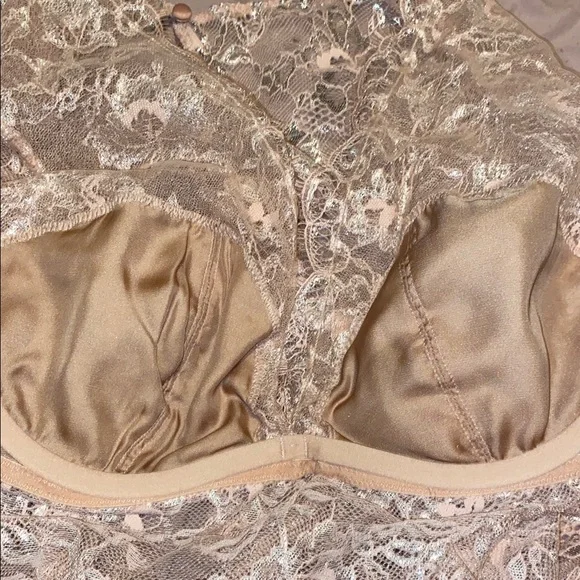 Pink Lace Long Sleeve Crop Top - Picture 5 of 6